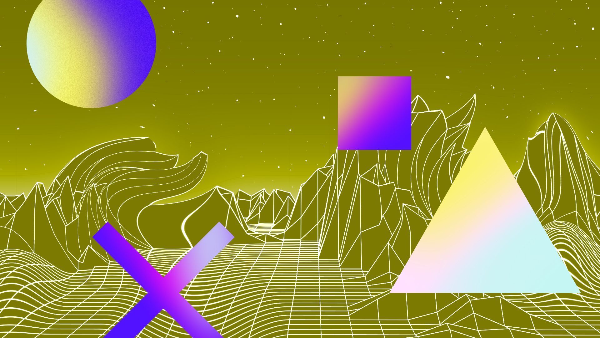 A strange video game landscape