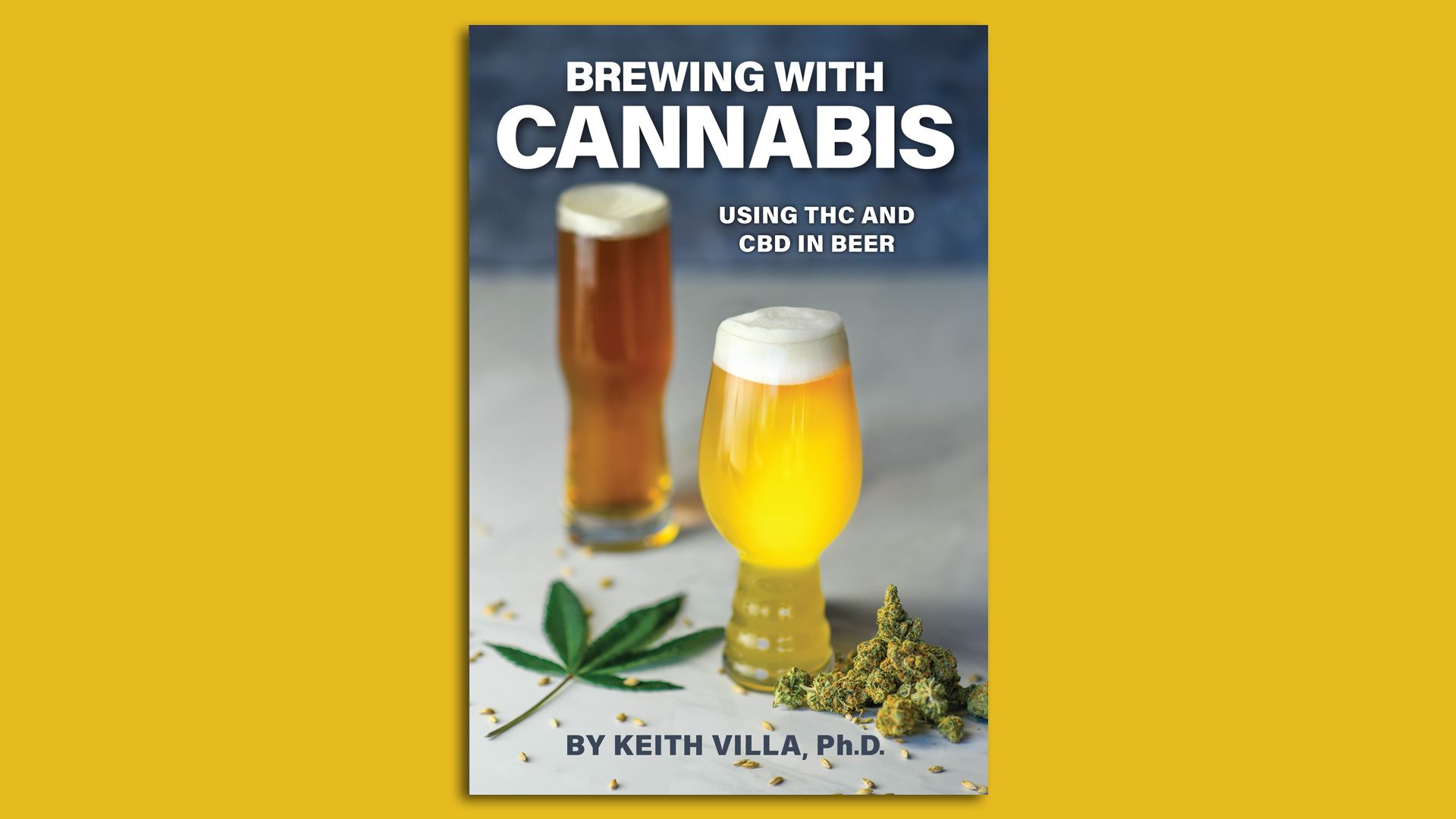 Cover image of the book "Brewing with Cannabis"