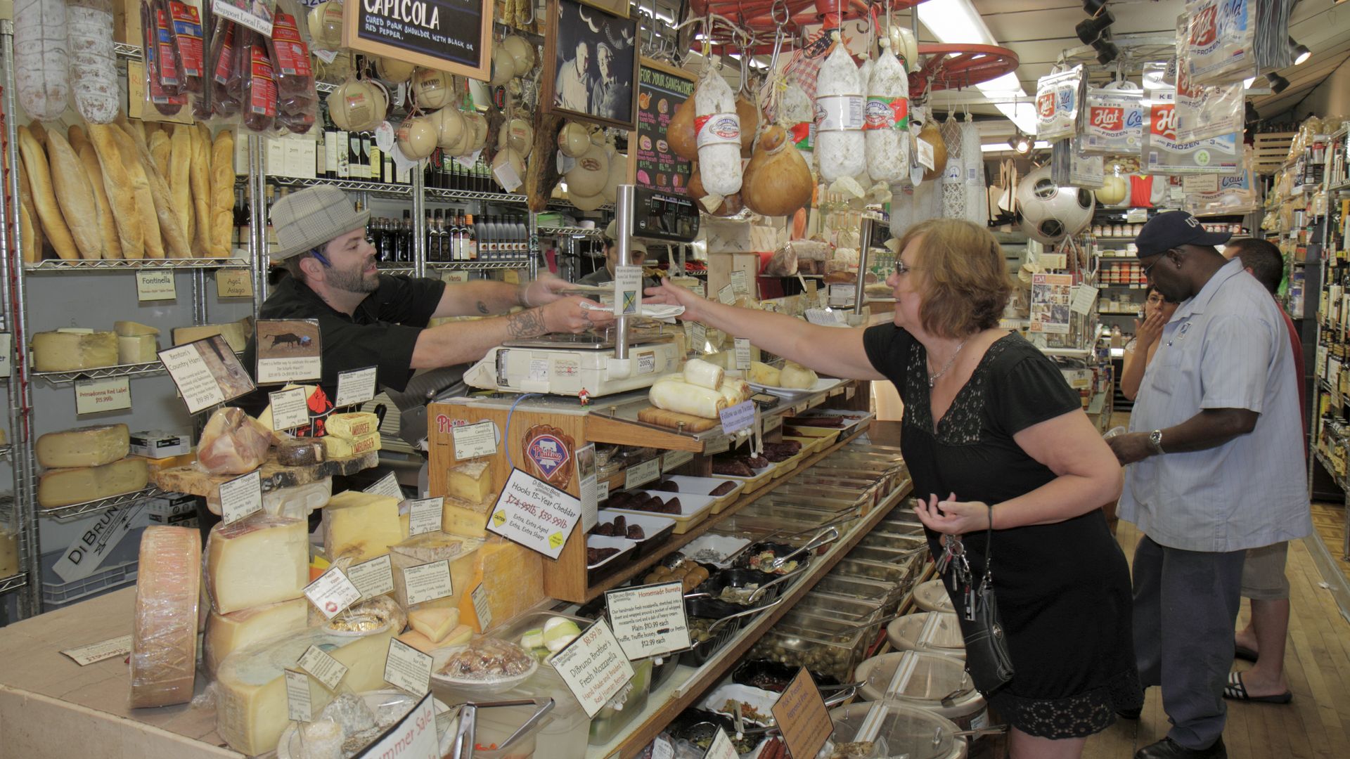 Di Bruno Brothers, a gourmet cheese at Italian Market on South 9th Street in Philly, in 2015. Fear not: The brand's flagship stores in Rittenhouse and Italian Market will remain open. Photo: Jeffrey Greenberg/Universal Images Group via Getty Images