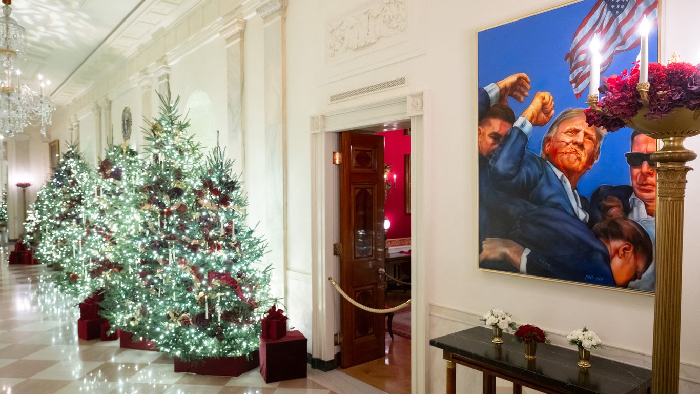 In Bildern: Melania Trumps Weihnachtsdekoration im Weißen Haus 2025