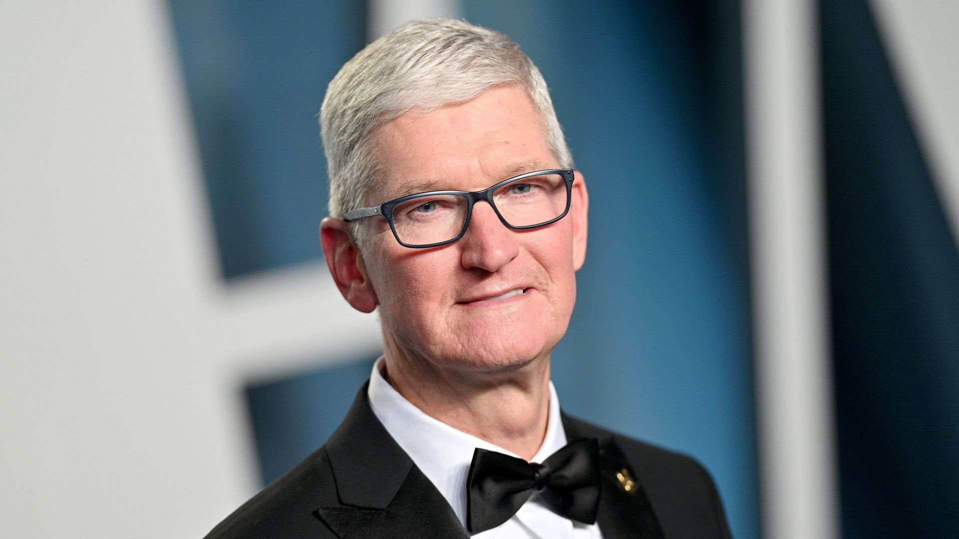 Photo of Tim Cook in formal wear