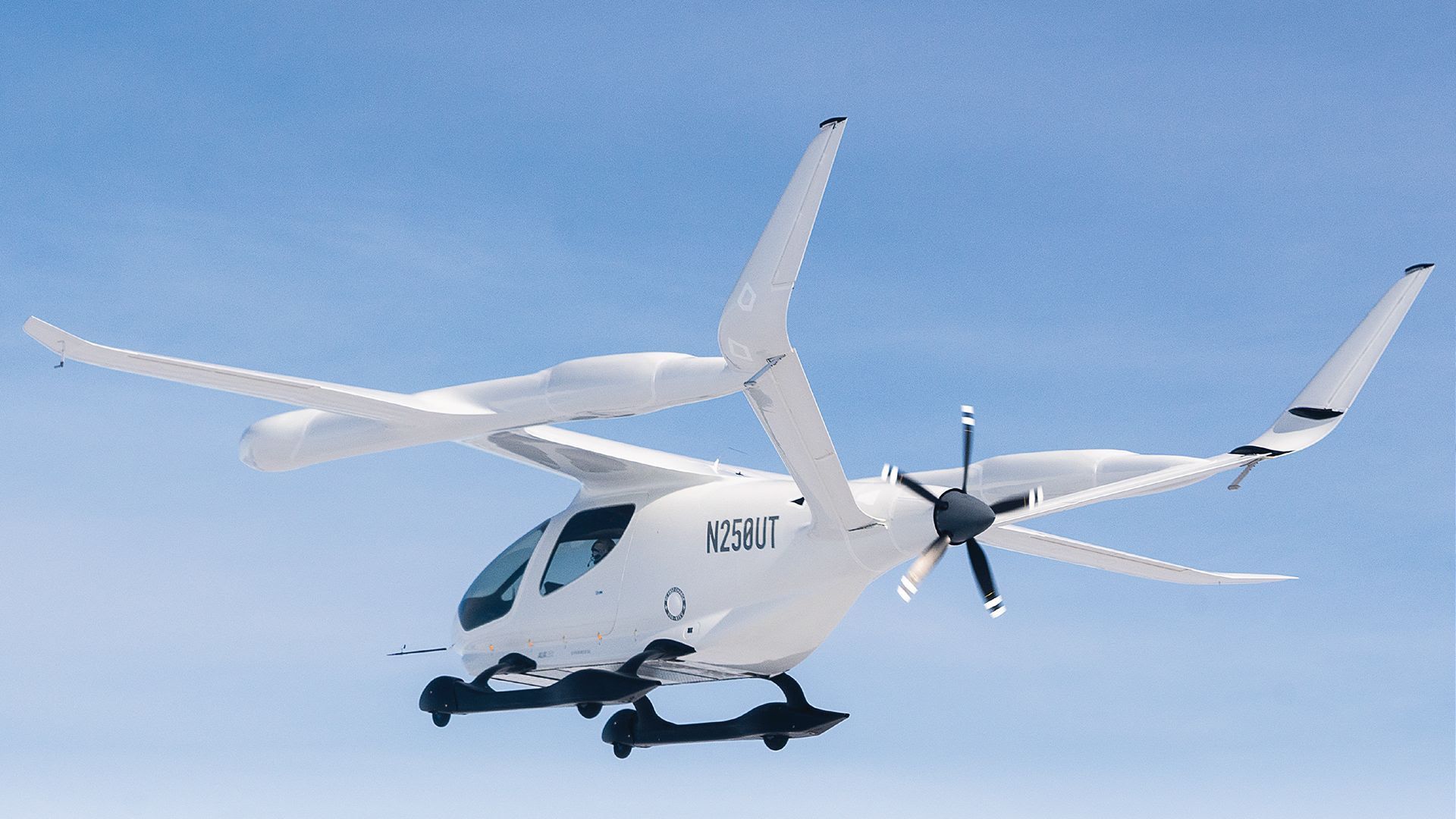 Photo of the CX 300 eCTOL model aircraft. Image: BETA Technologies