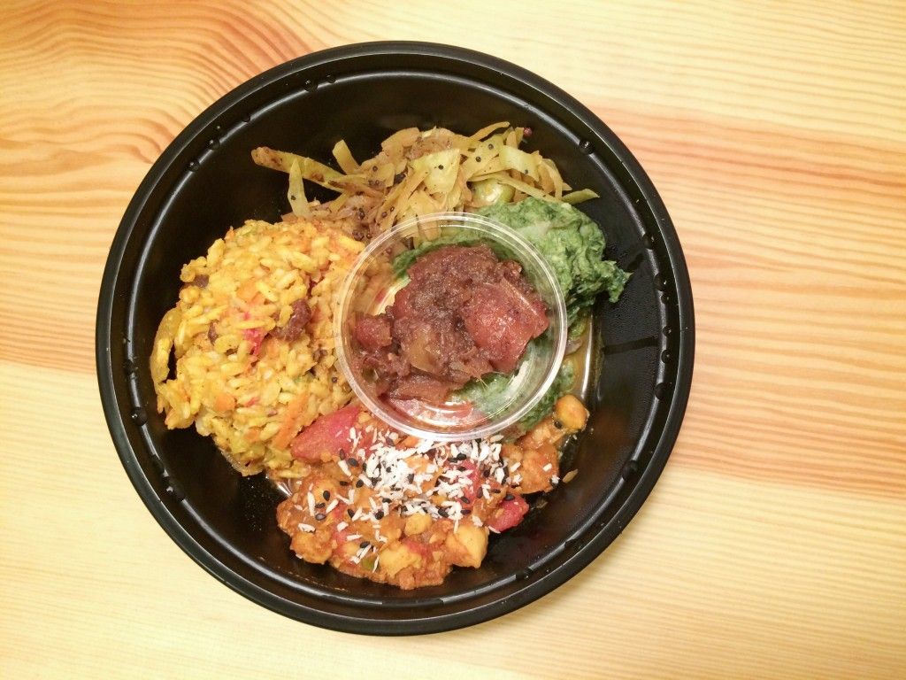 nourish clt vegan indian thali