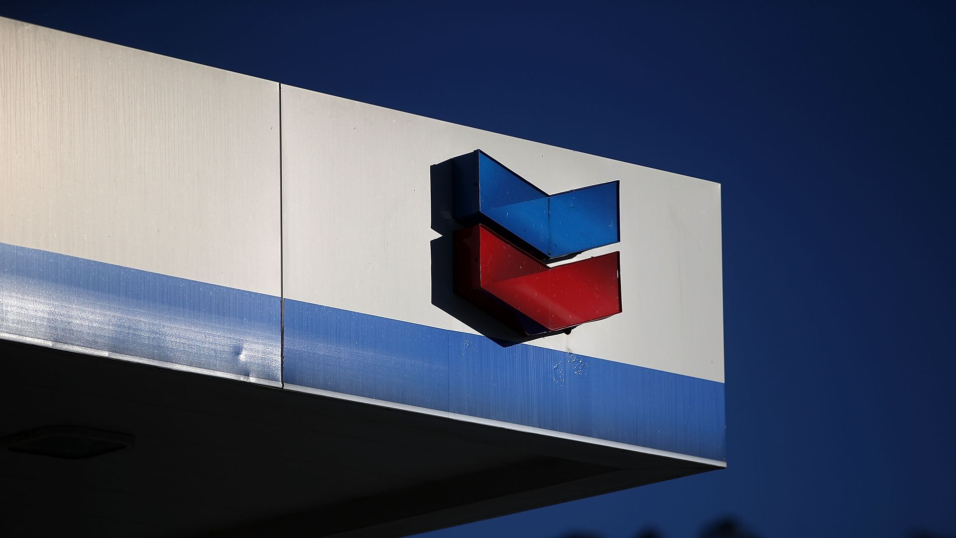 Chevron logo.