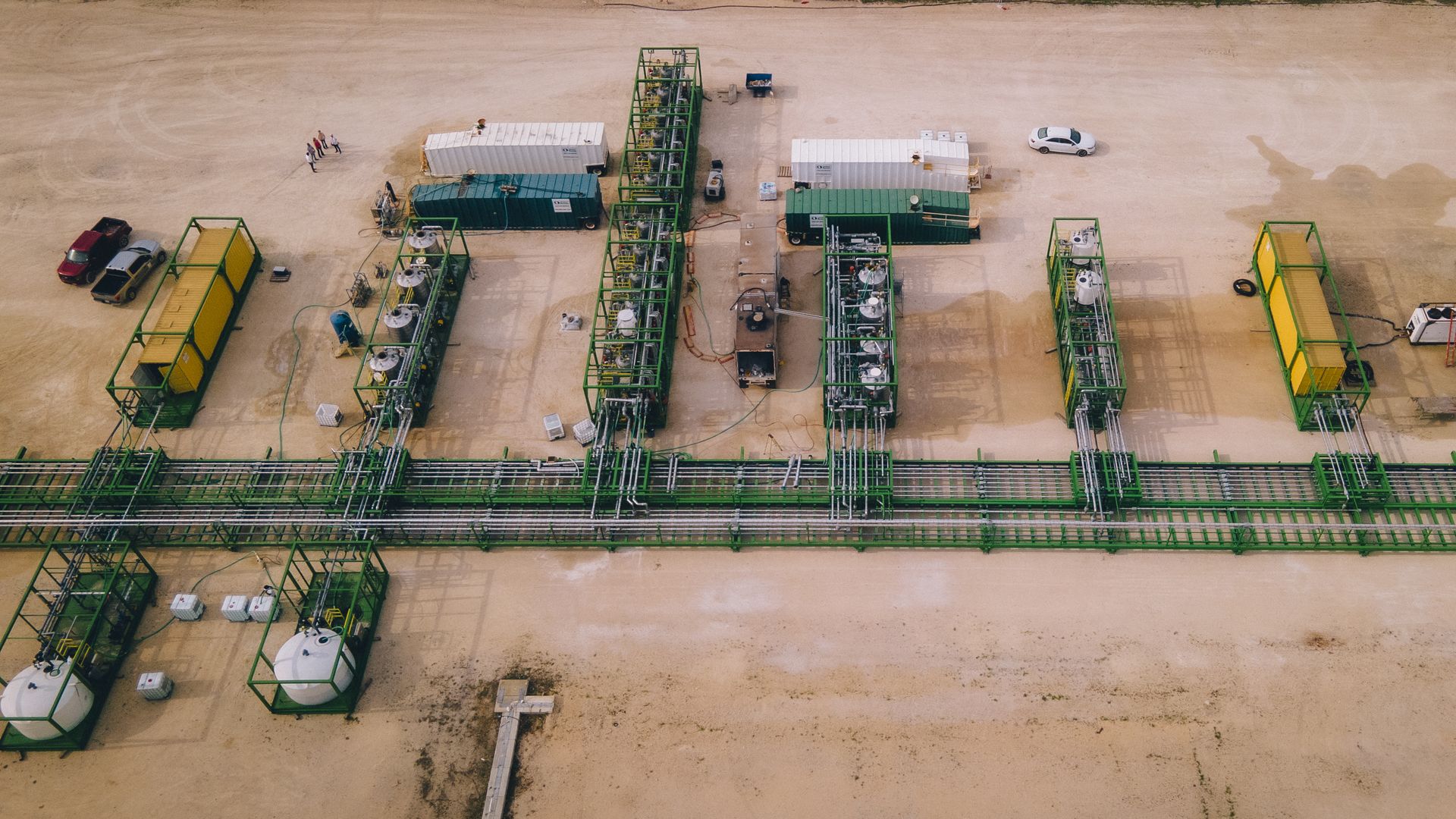 International Battery Metals' modular lithium extraction system, being constructed in Utah.