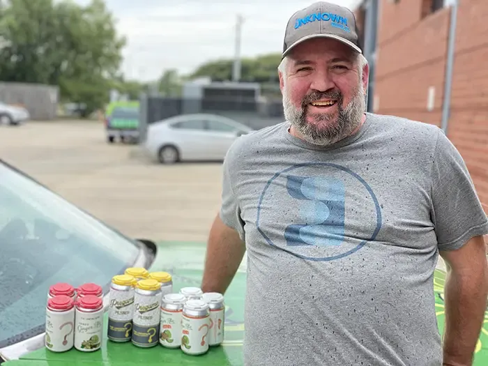 Unknown Brewing's owner Brad Shell