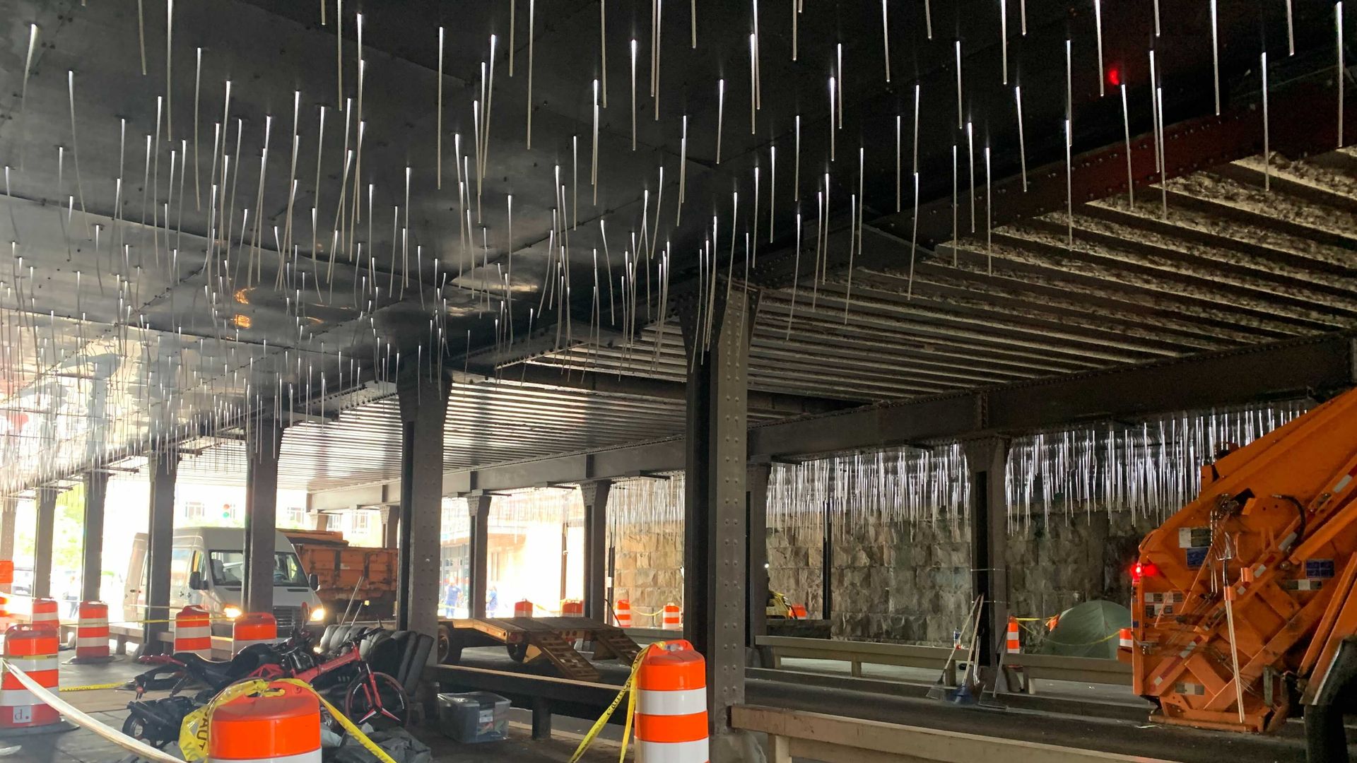 A NoMa encampment that was cleared in October.