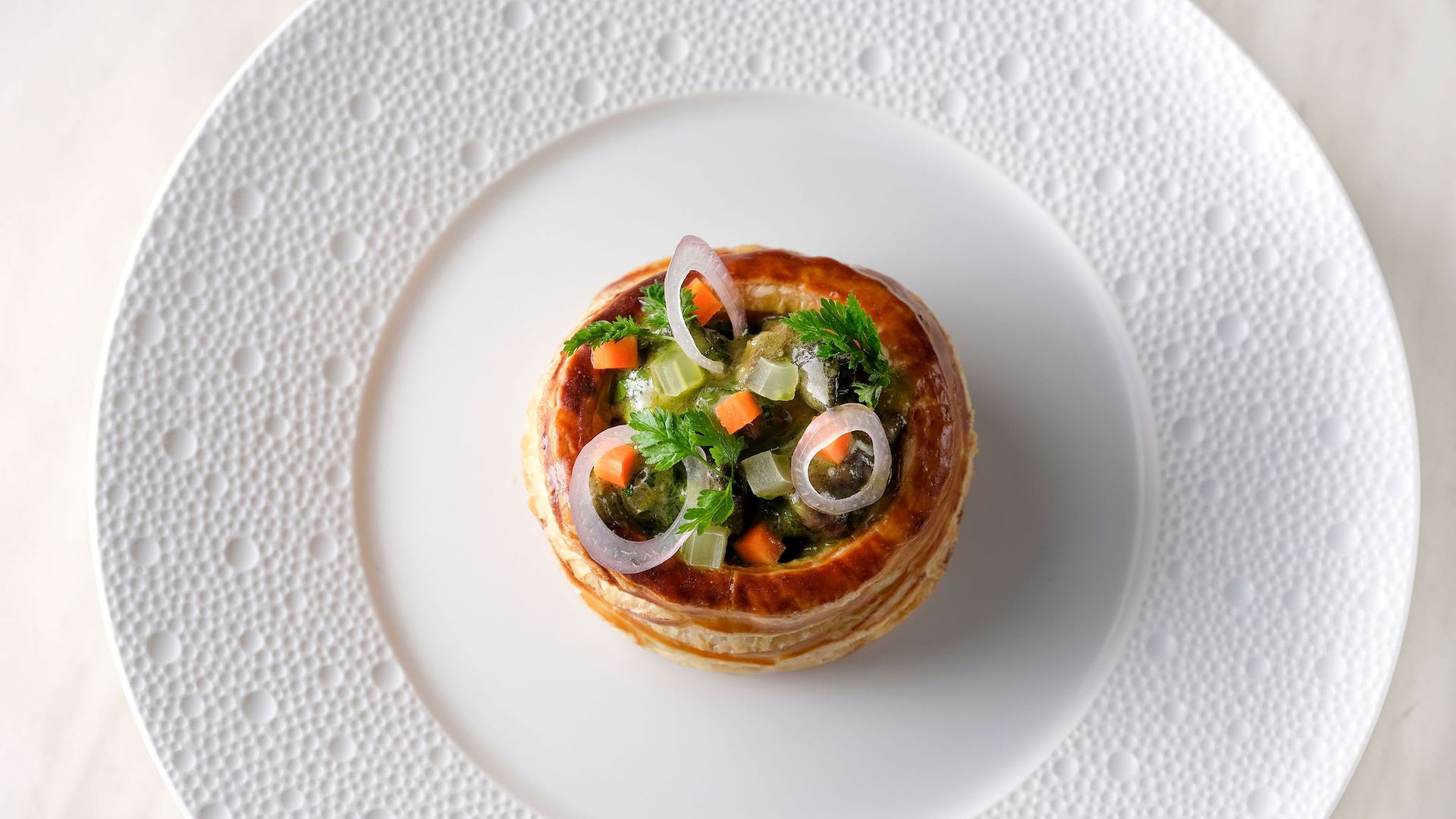 food on a white plate