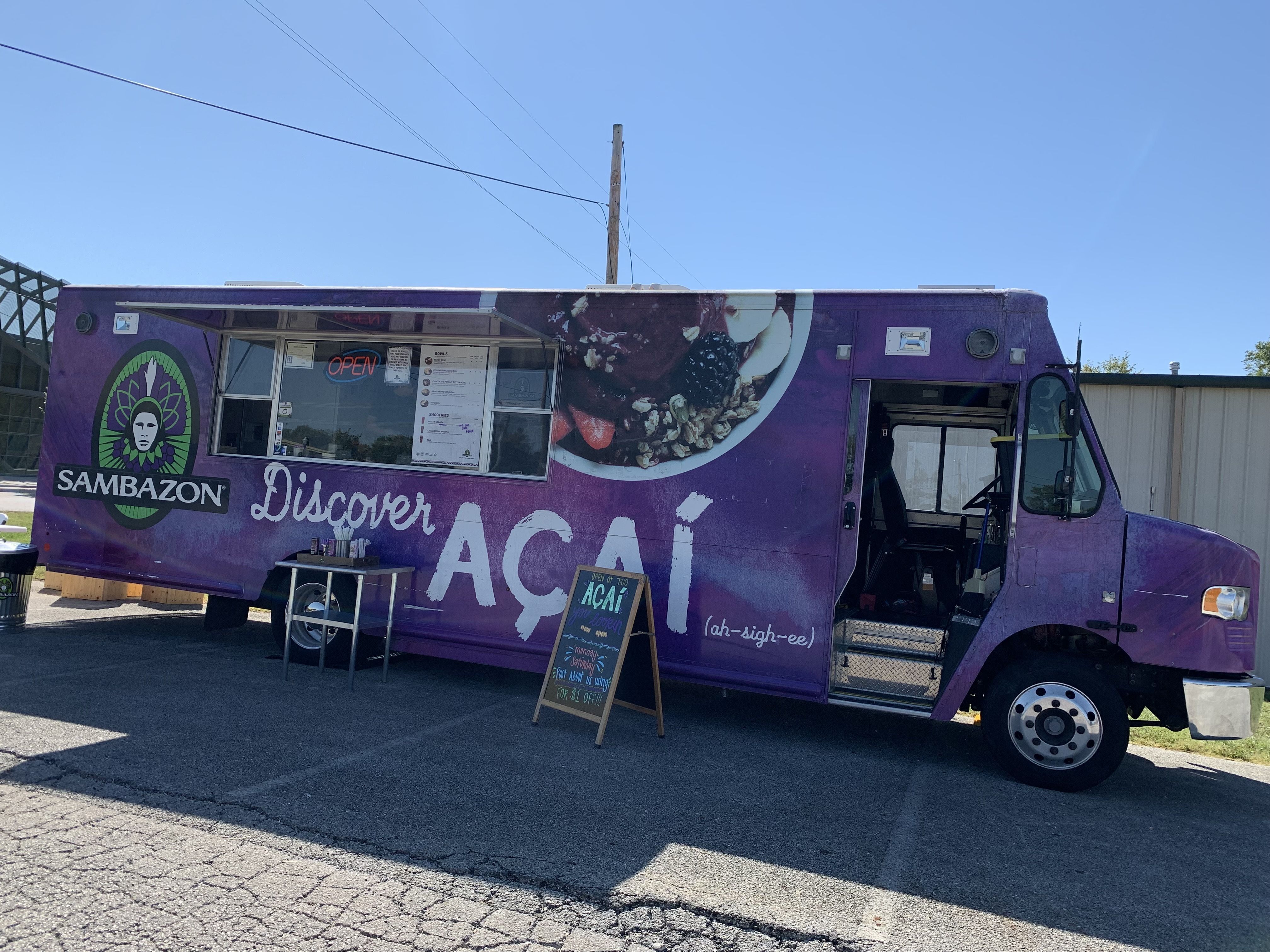 The açaí food truck in Bentonville.