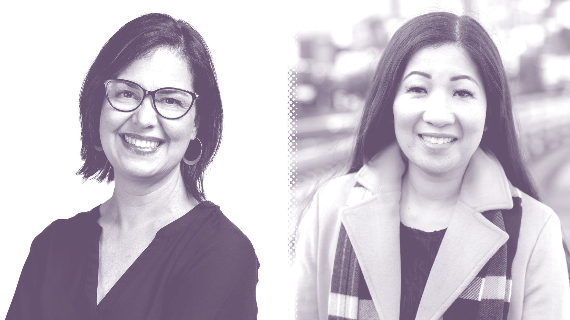 Photo illustration of Tammy Morales and Tanya Woo.