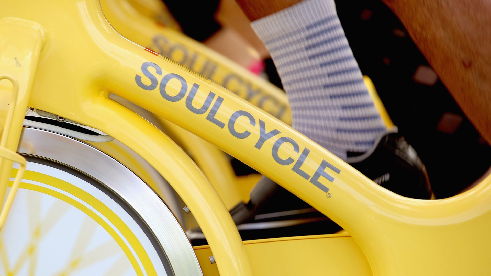 SoulCycle spin bikes.