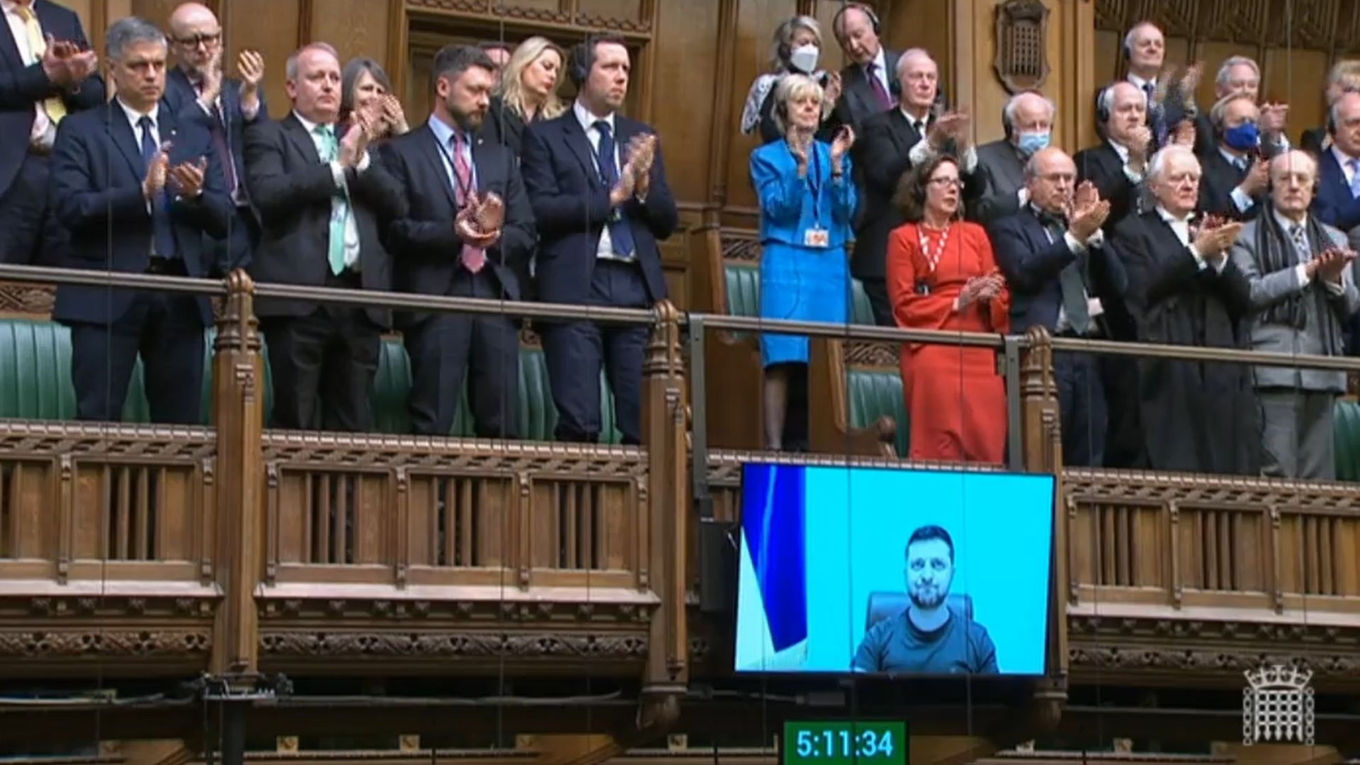 Zelensky gives virtual address to House of Commons