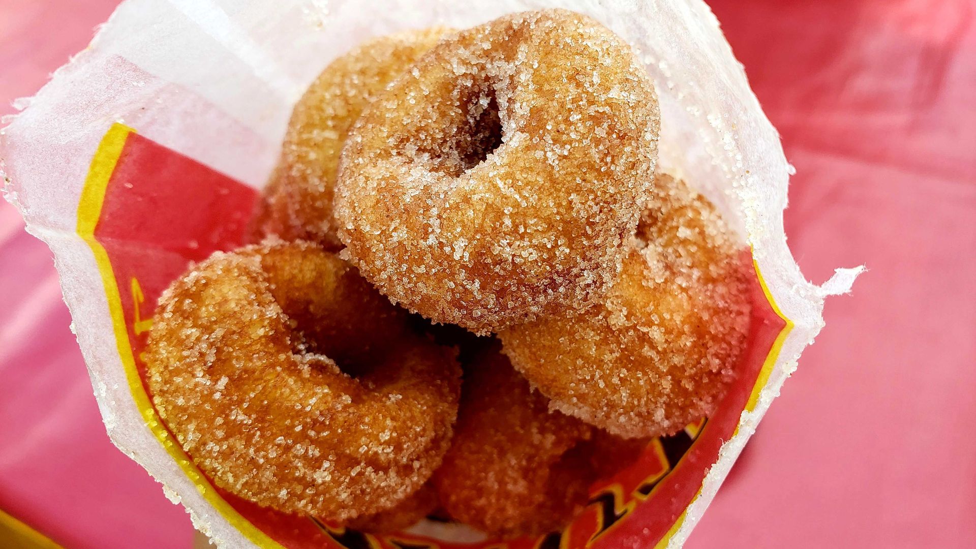 Photo of donuts on a plate.