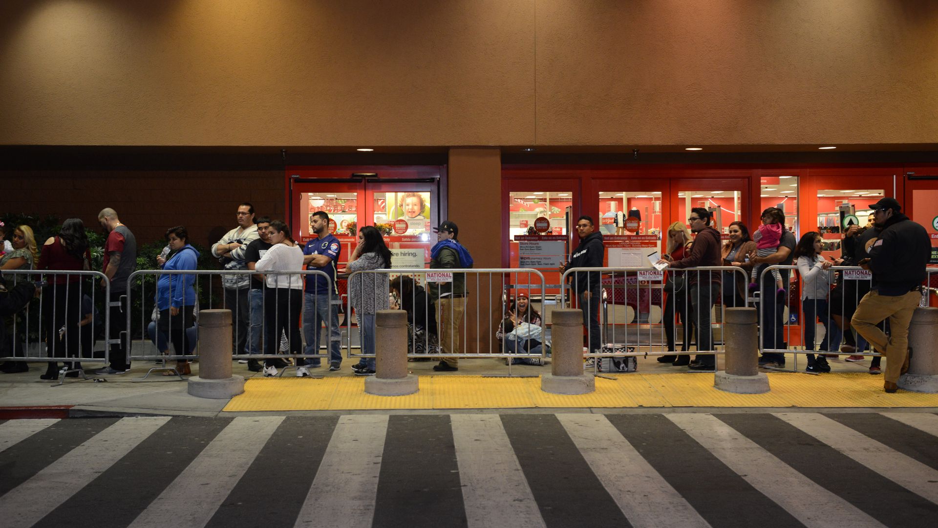 Lines outside of Target at the crack of dawn