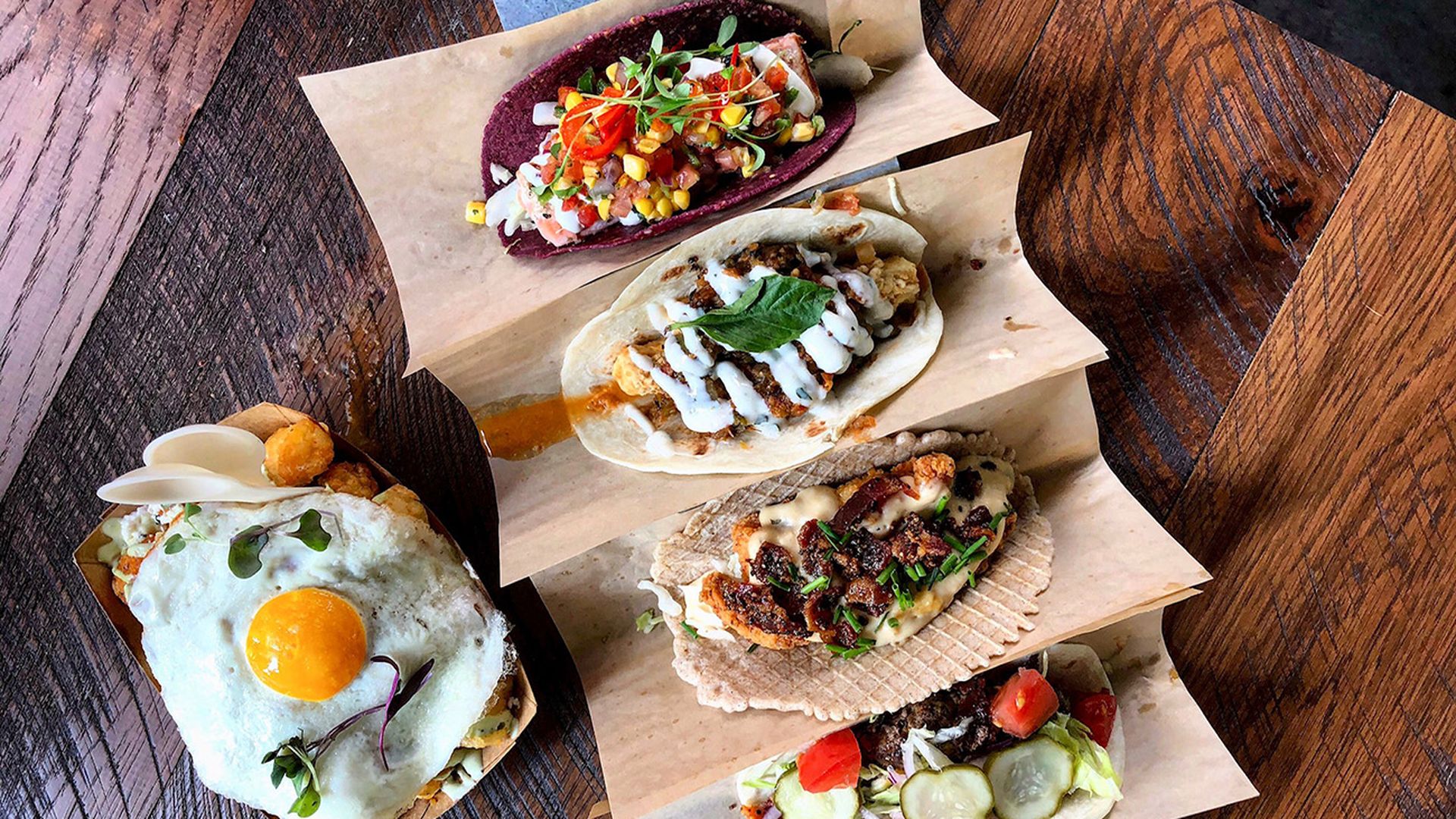 Funky taco joint named Velvet Taco open now inside Optimist Hall — view