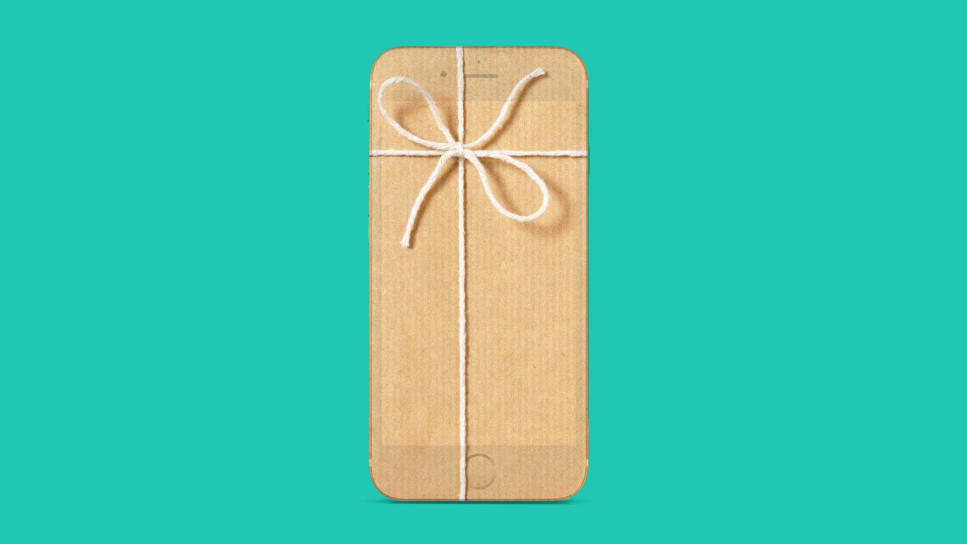 iphone as a gift illustration