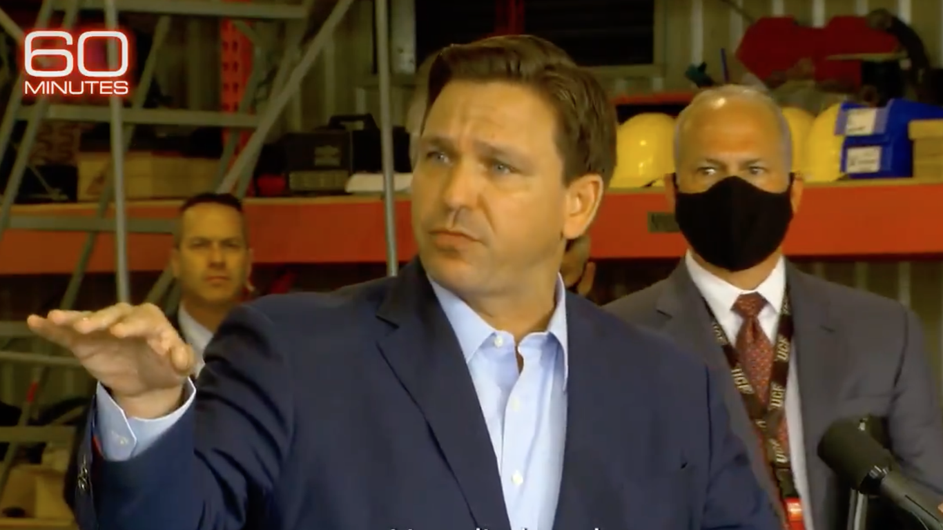 Florida’s DeSantis ’60 Minutes’ Clash over COVID Vaccine Deployment