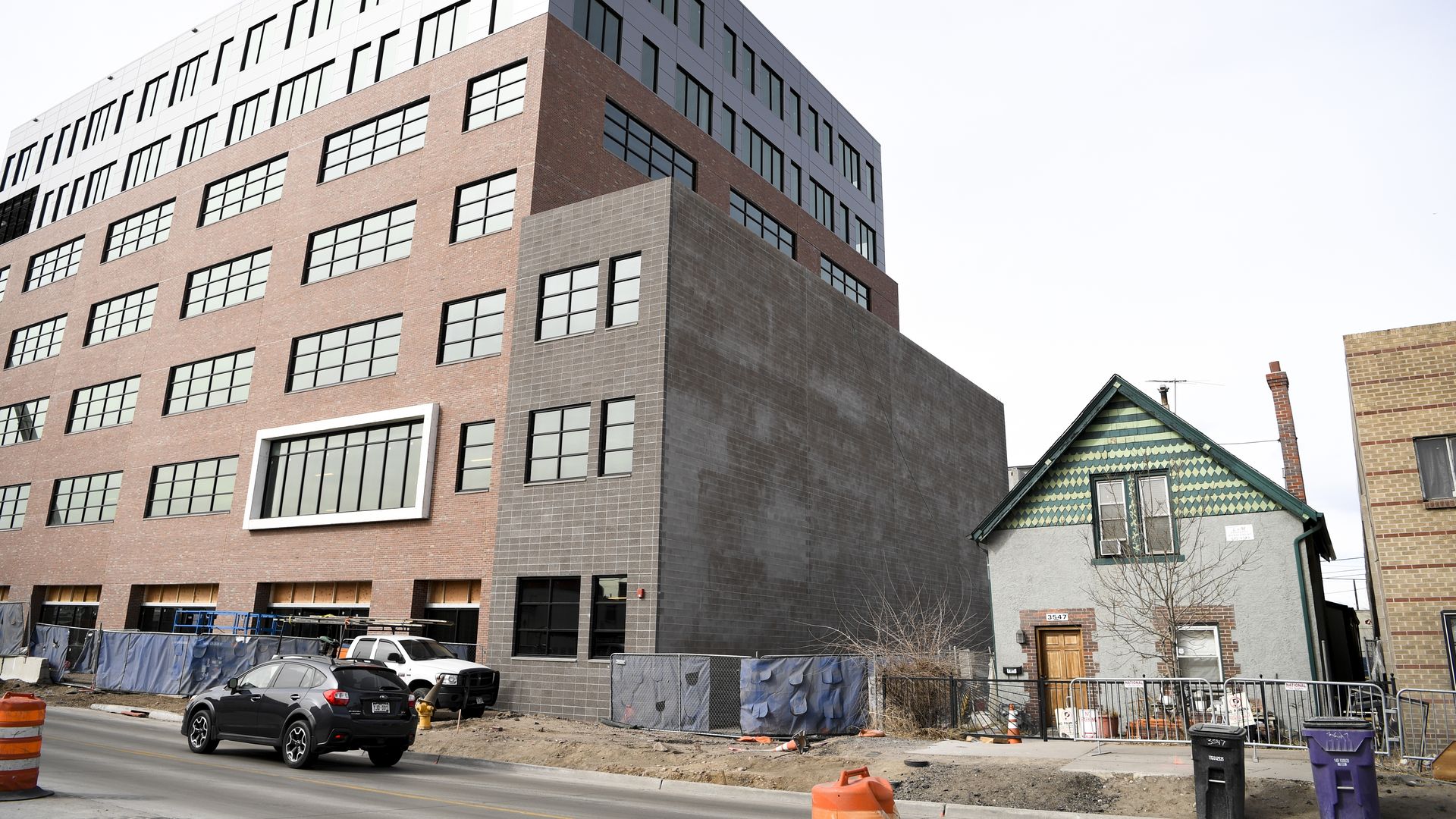 New construction in Denver's River North district in 2018. Photo: AAron Ontiveroz/The Denver Post via Getty Images