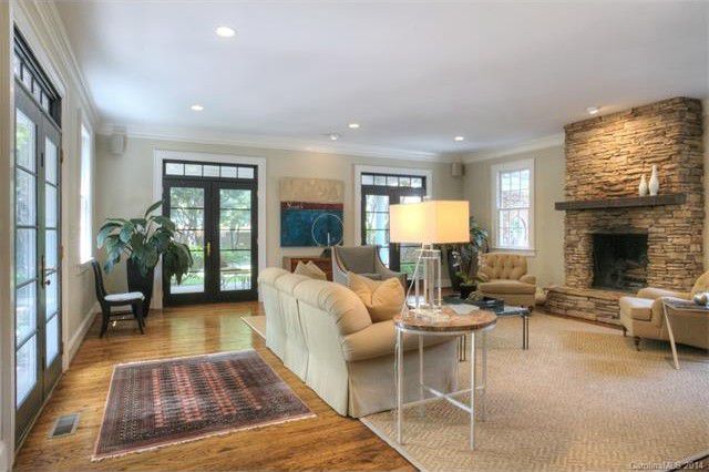 1438 Queens Road West before living room