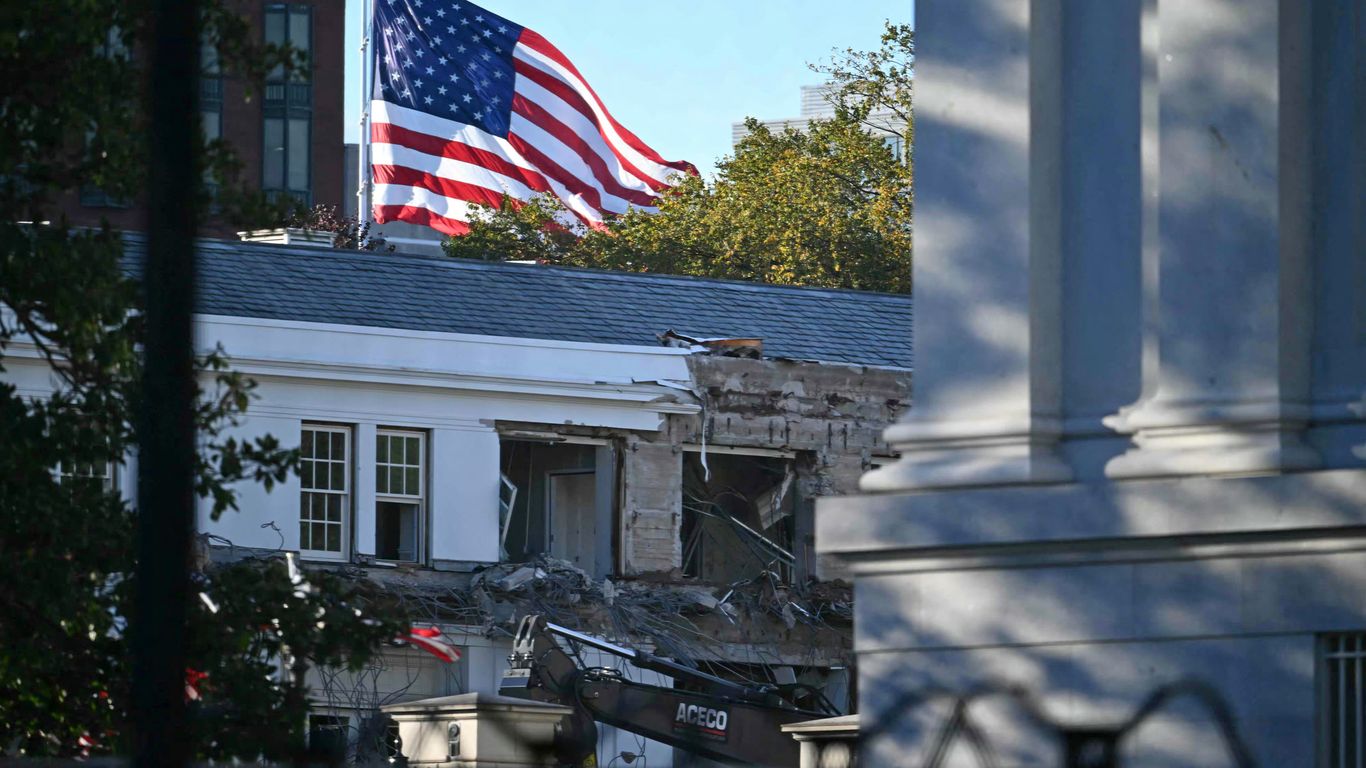 Photos: Trump hails demolition of part of White House for ballroom construction