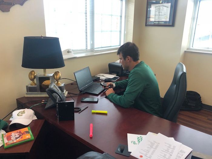 UNC Charlotte football coach Will Healy