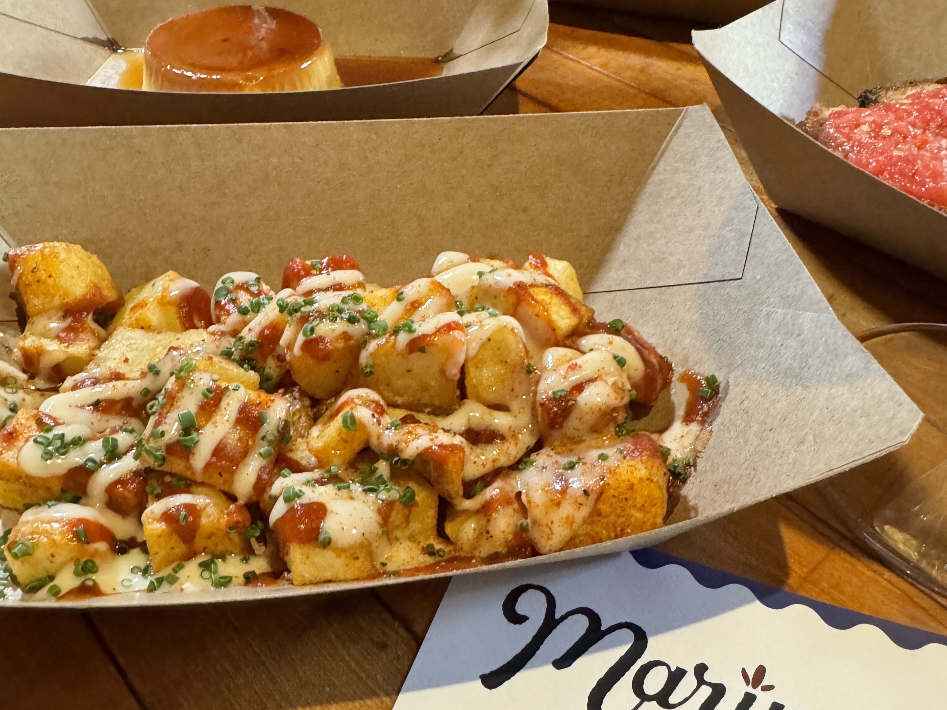 potato with sauce on top