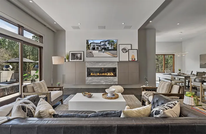 10919 Robinson Rock Court TVs and fireplace
