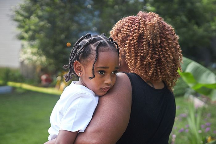 Vivian Carr and her grandson Justin Carr Jr.