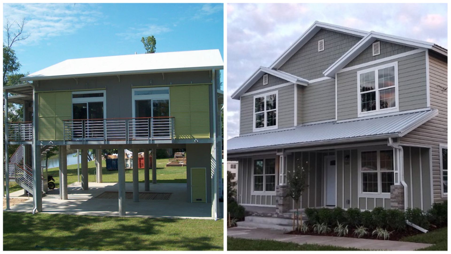 Two version of secure lock homes.