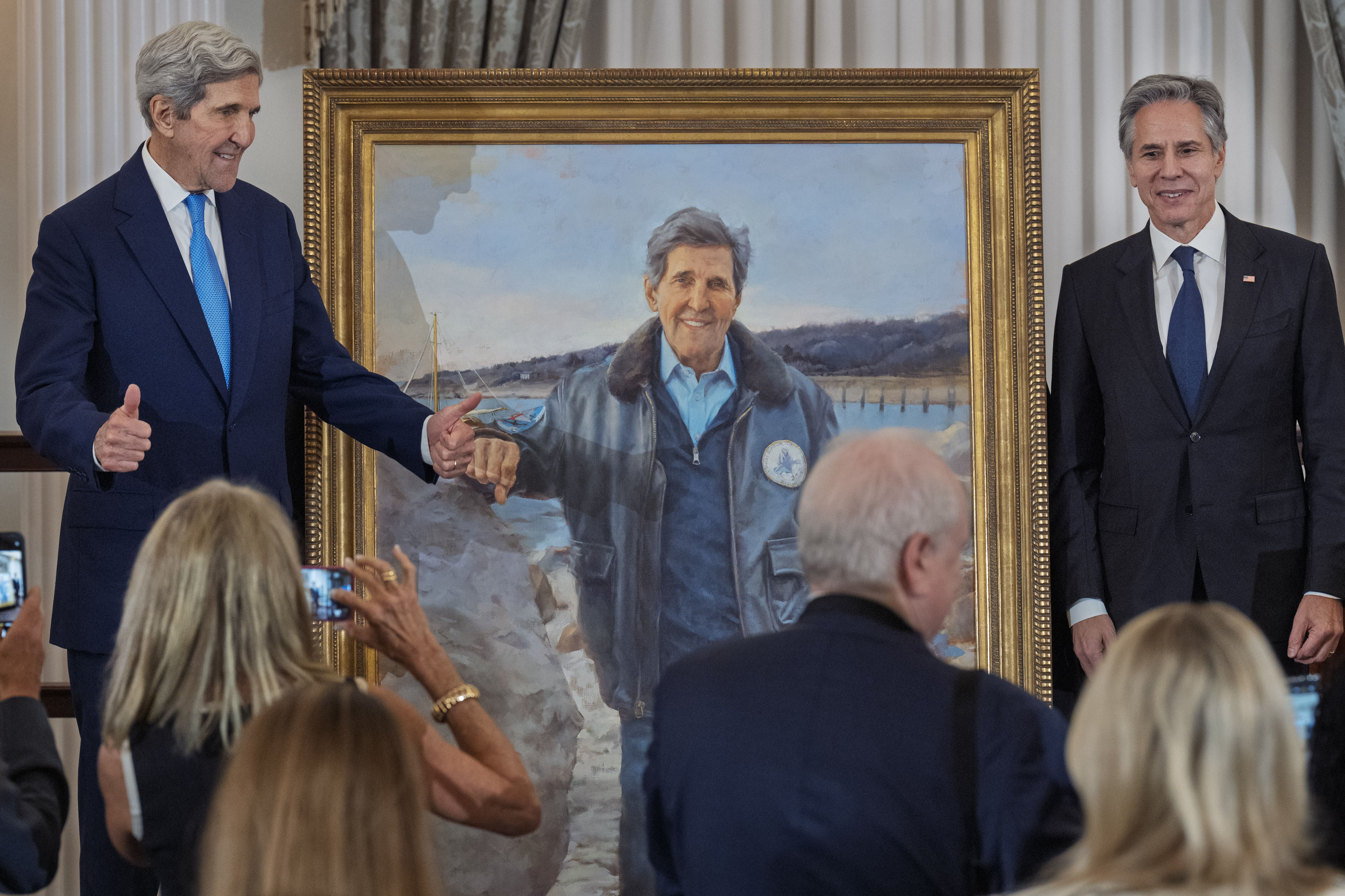 Photo of John Kerry and Tony Blinken