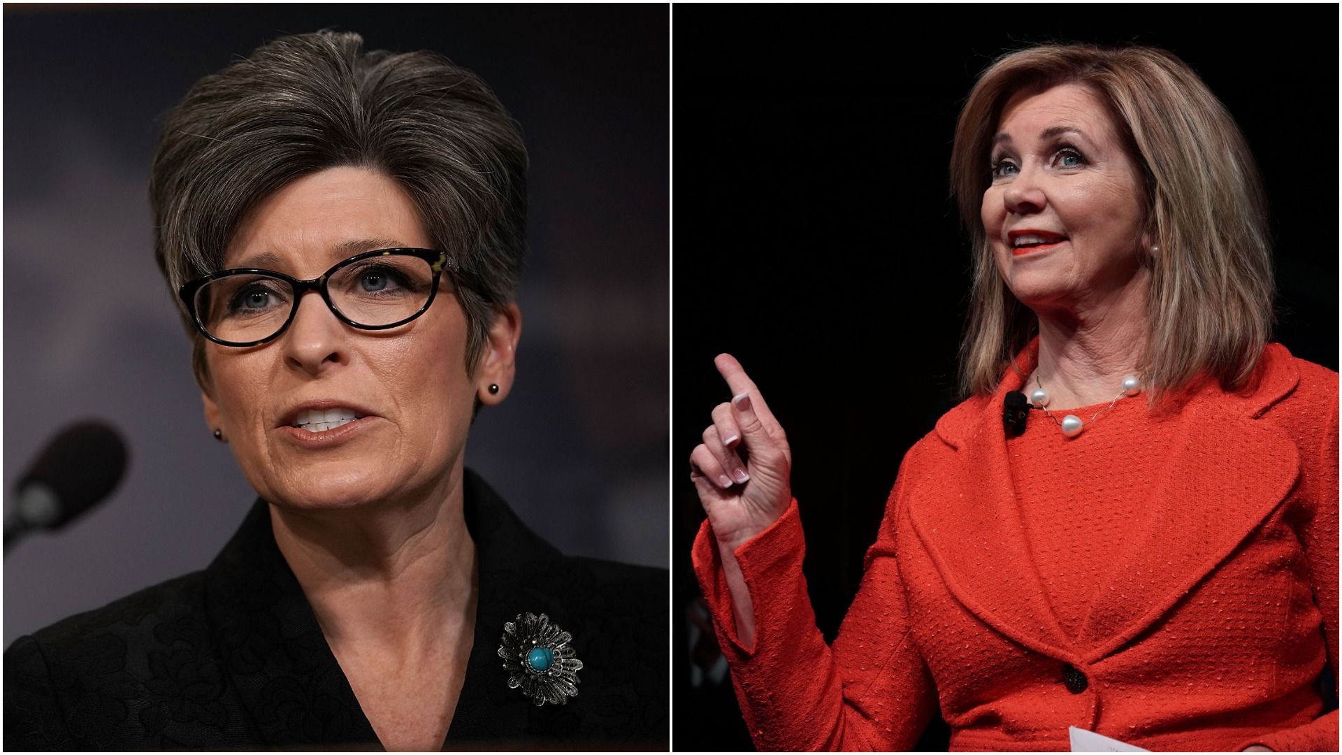 Joni Ernst (left) and Marsha Blackburn (right)