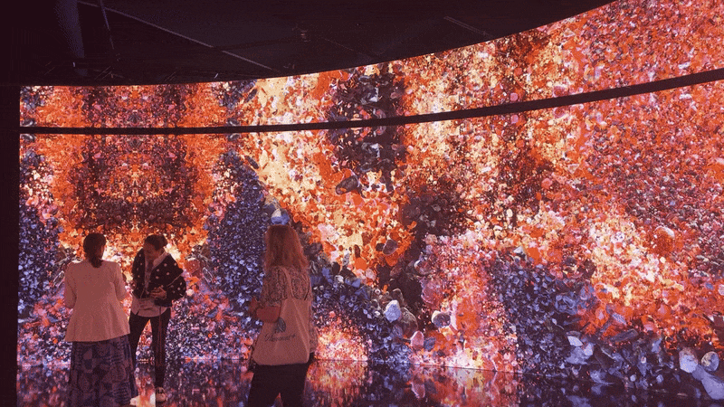 A work of art at a SXSW facility sponsored by Dubai.