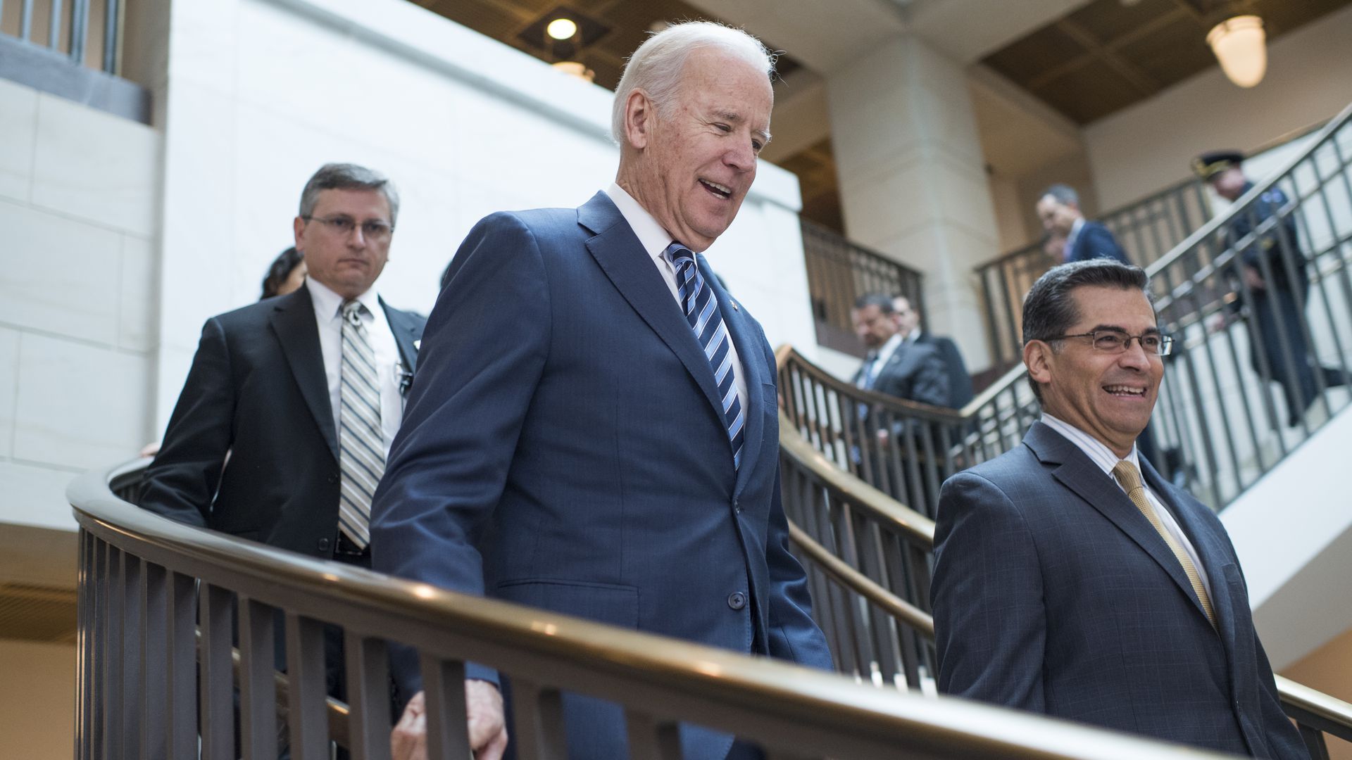 Biden with Xavier Becerra