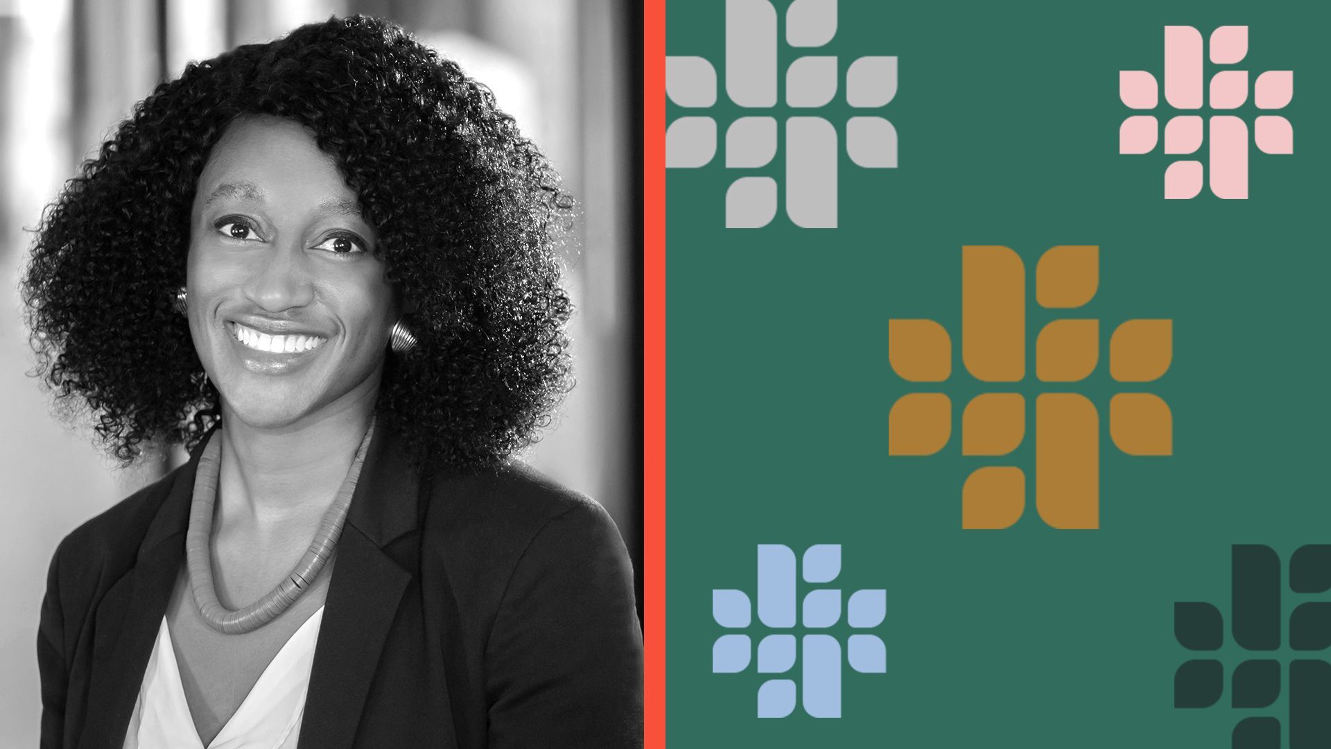 Photo illustration of Amy Duffour with Azolla Ventures' logo.