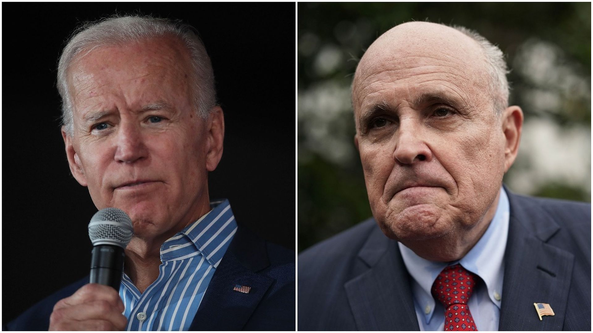 Joe Biden and Rudy Giuliani