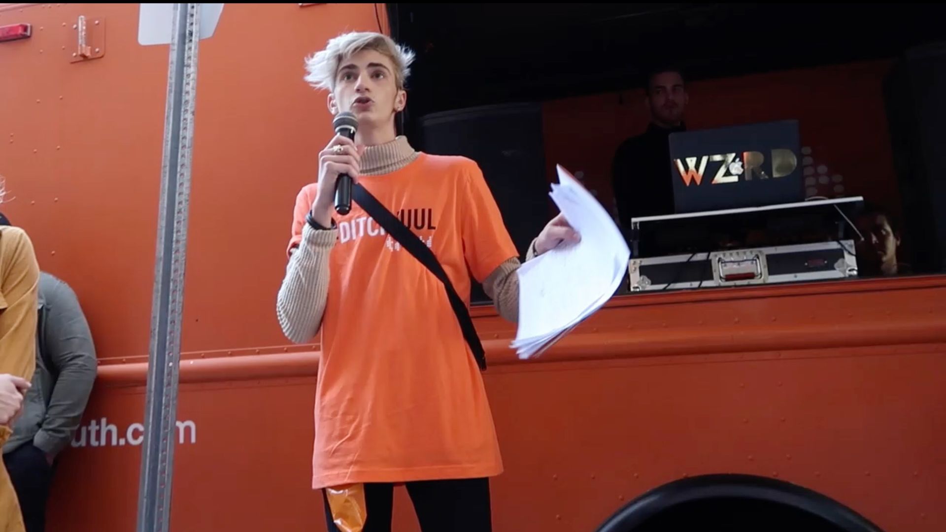 Chance Ammirata speaking in Washington, D.C.