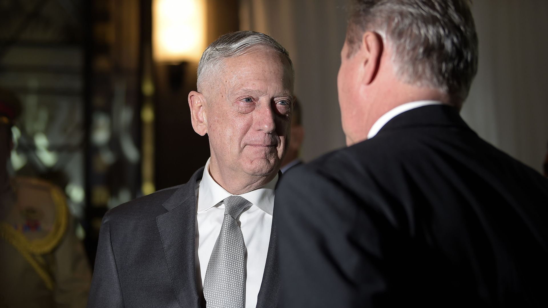 Jim mattis in a suit