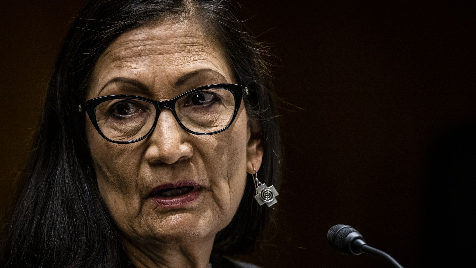 Photo of Deb Haaland's face