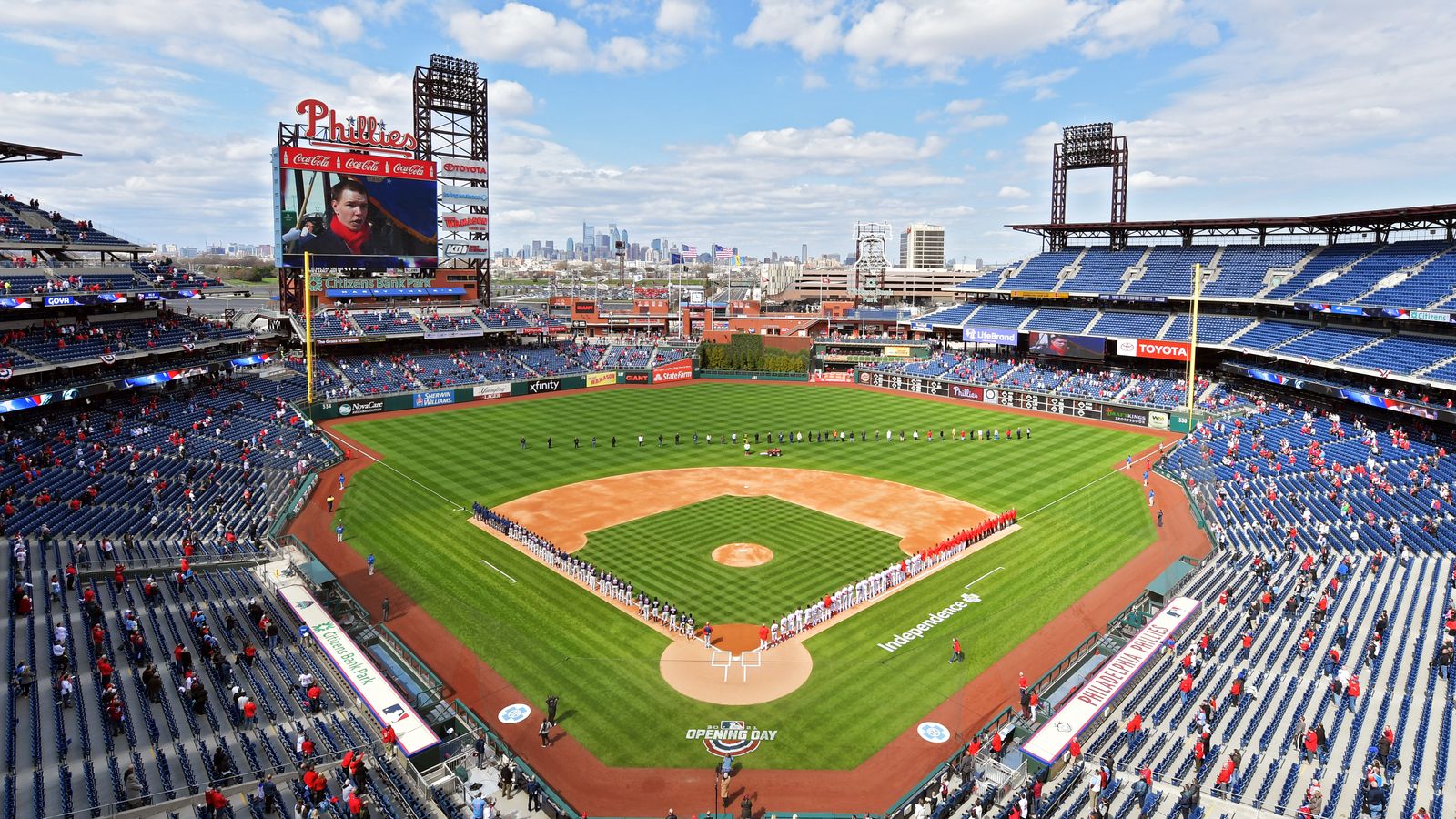 Philadelphia Phillies Opening Day 2024 caron renelle