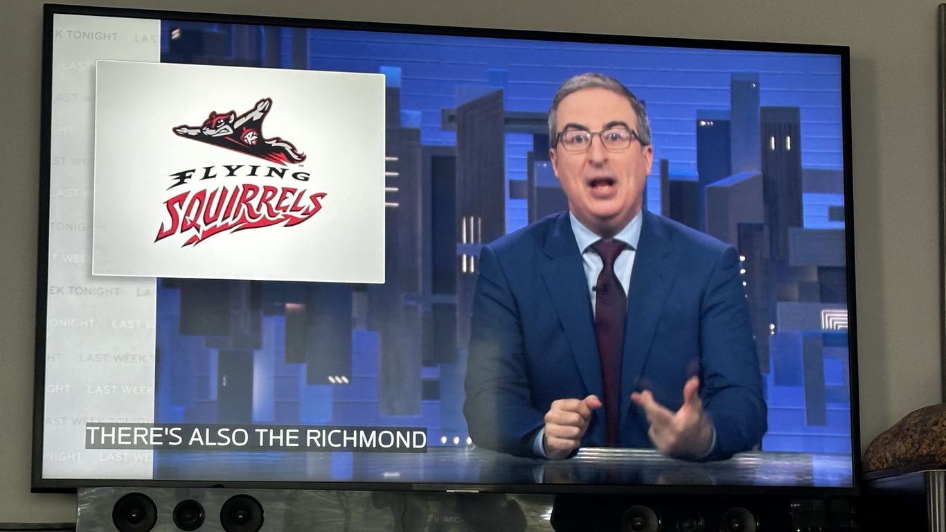 John Oliver wants to rebrand the Flying Squirrels