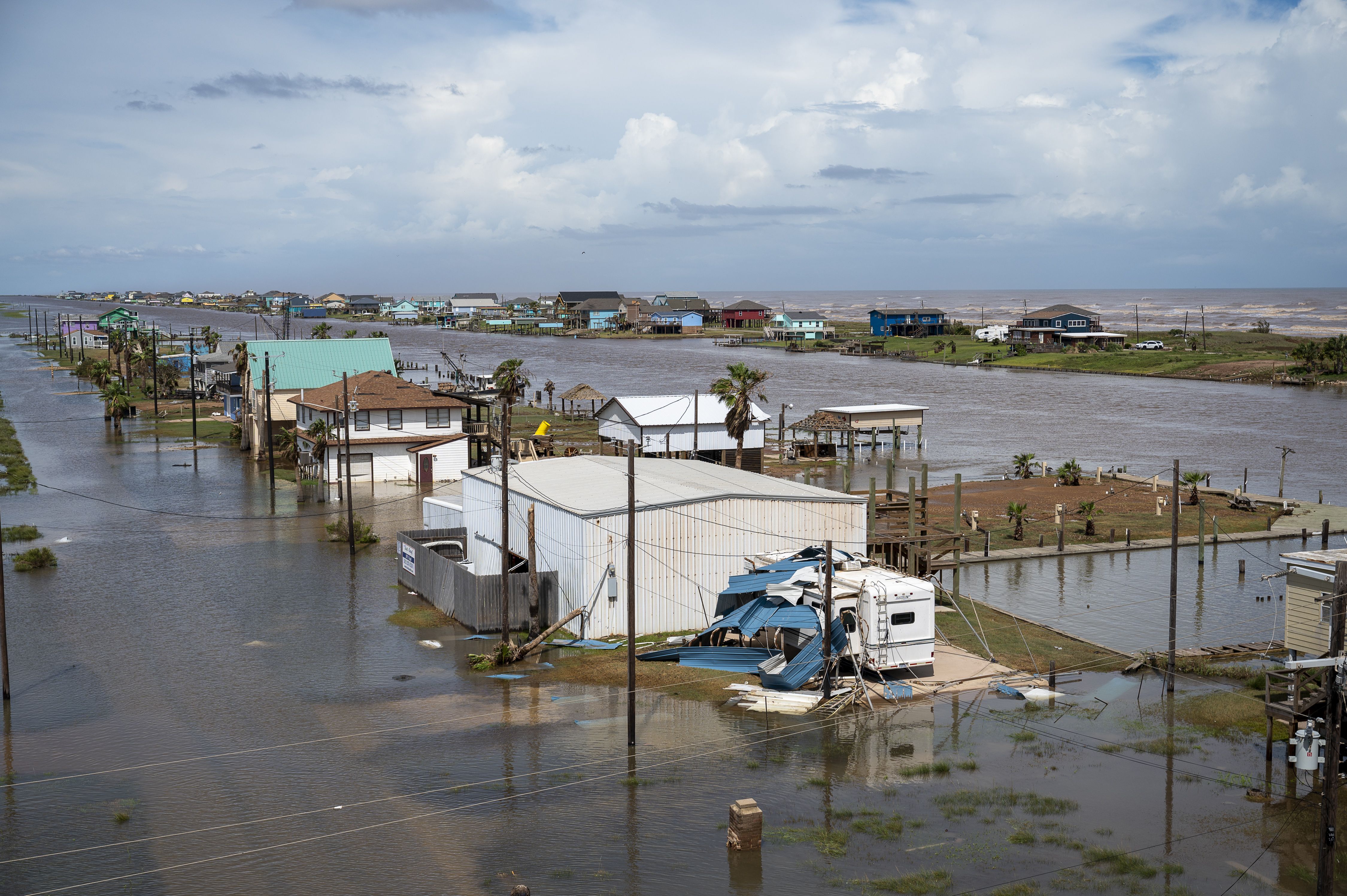 In photos: Hurricane Beryl slams Texas with heavy winds, flooding