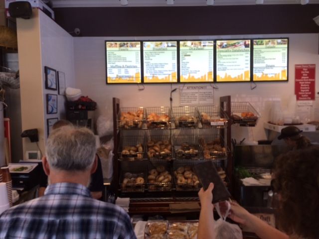 cash register at poppy's bagels charlotte
