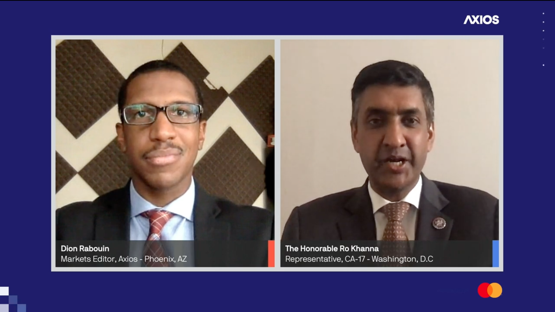 Screenshot of axios event