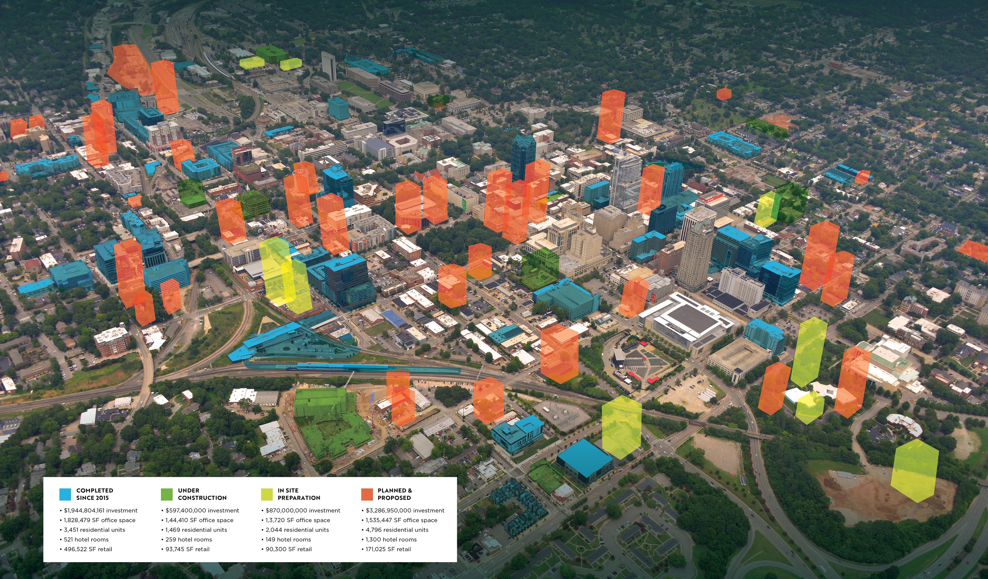 More than 4 billion in new construction planned for downtown Raleigh