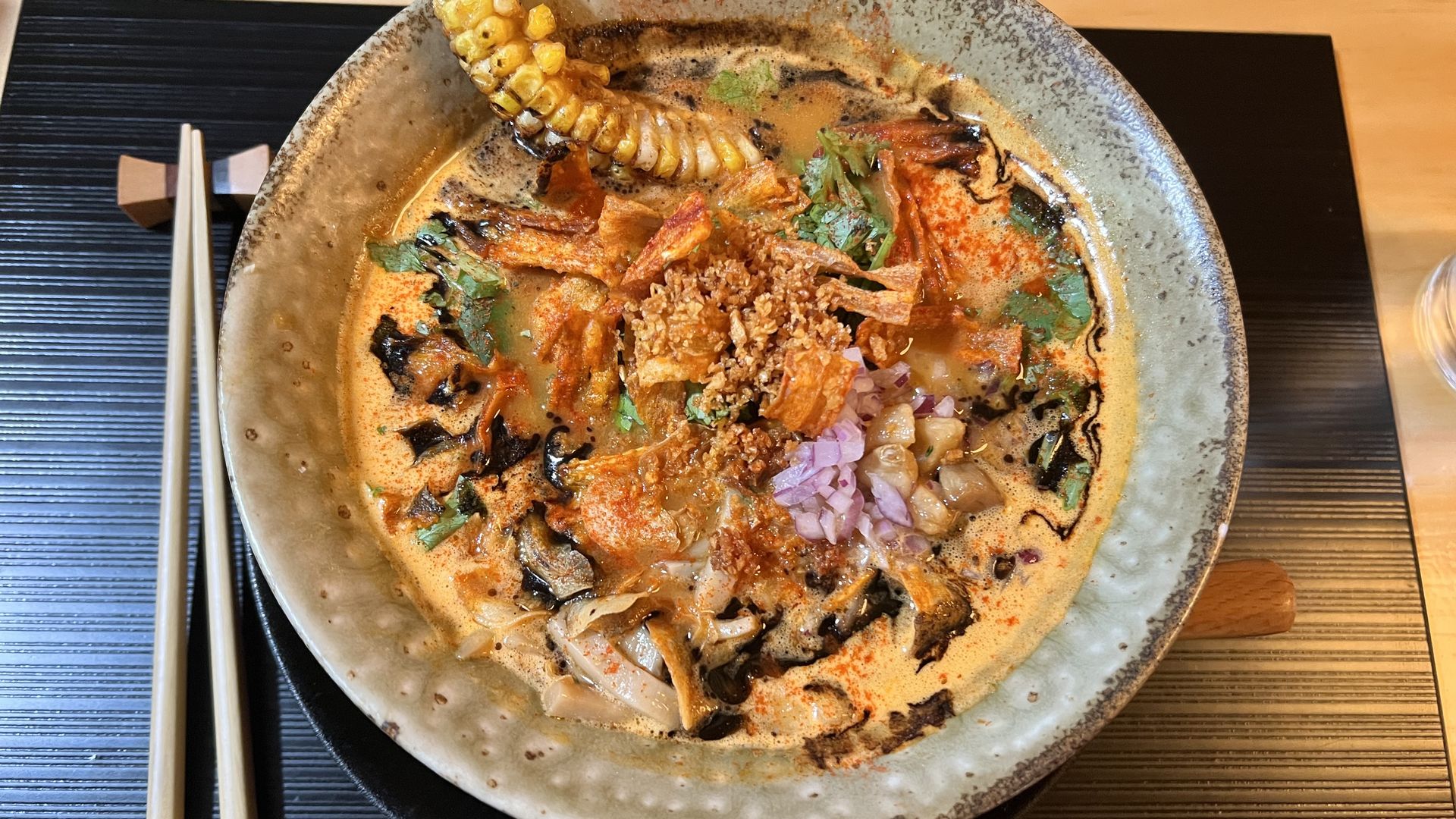 a dish at Mensho in Houston