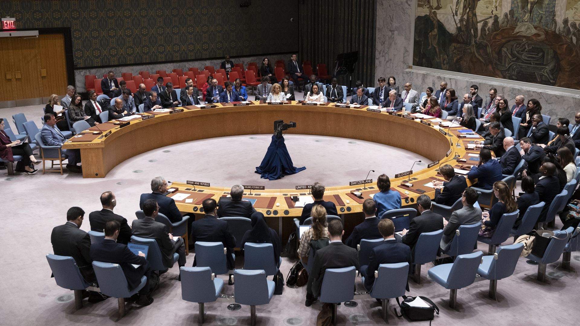 U.N. Security Council meets in New York, New York.