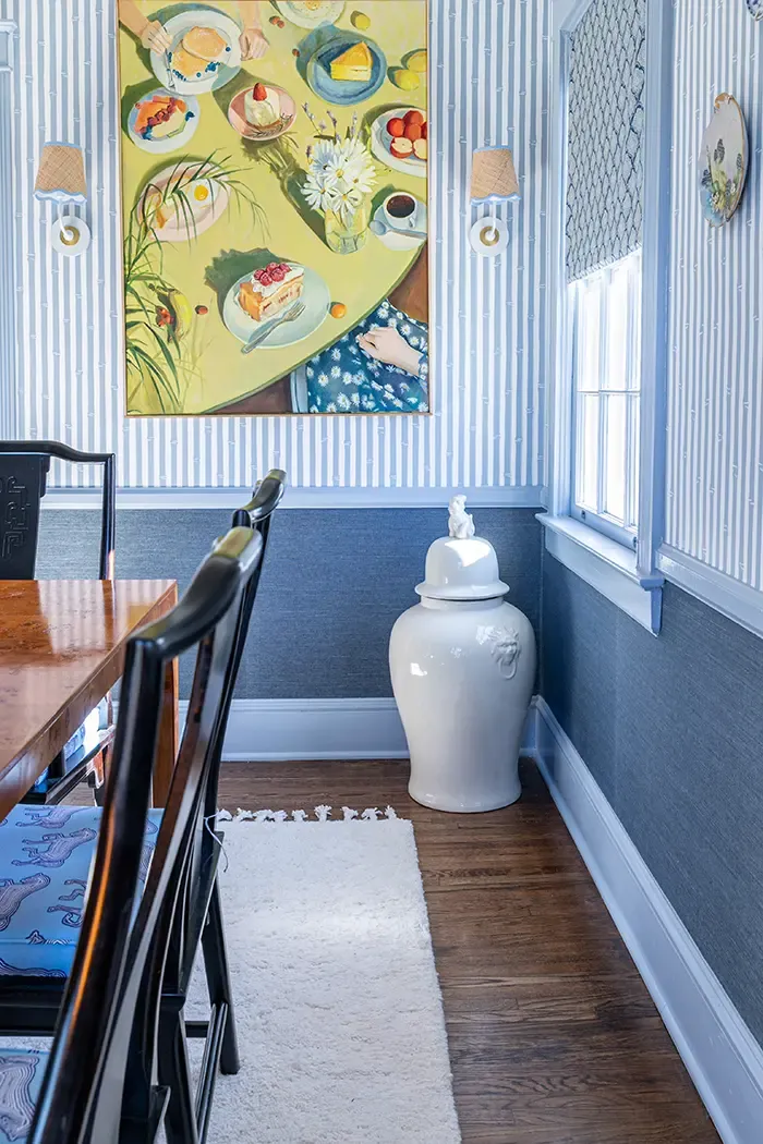 alexis warren home tour dining painting