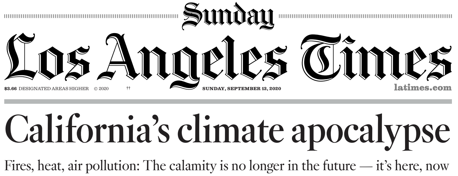 LA Times frontpage