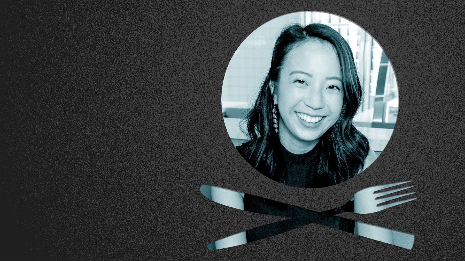 Photo illustration of food blogger Jenn Thai