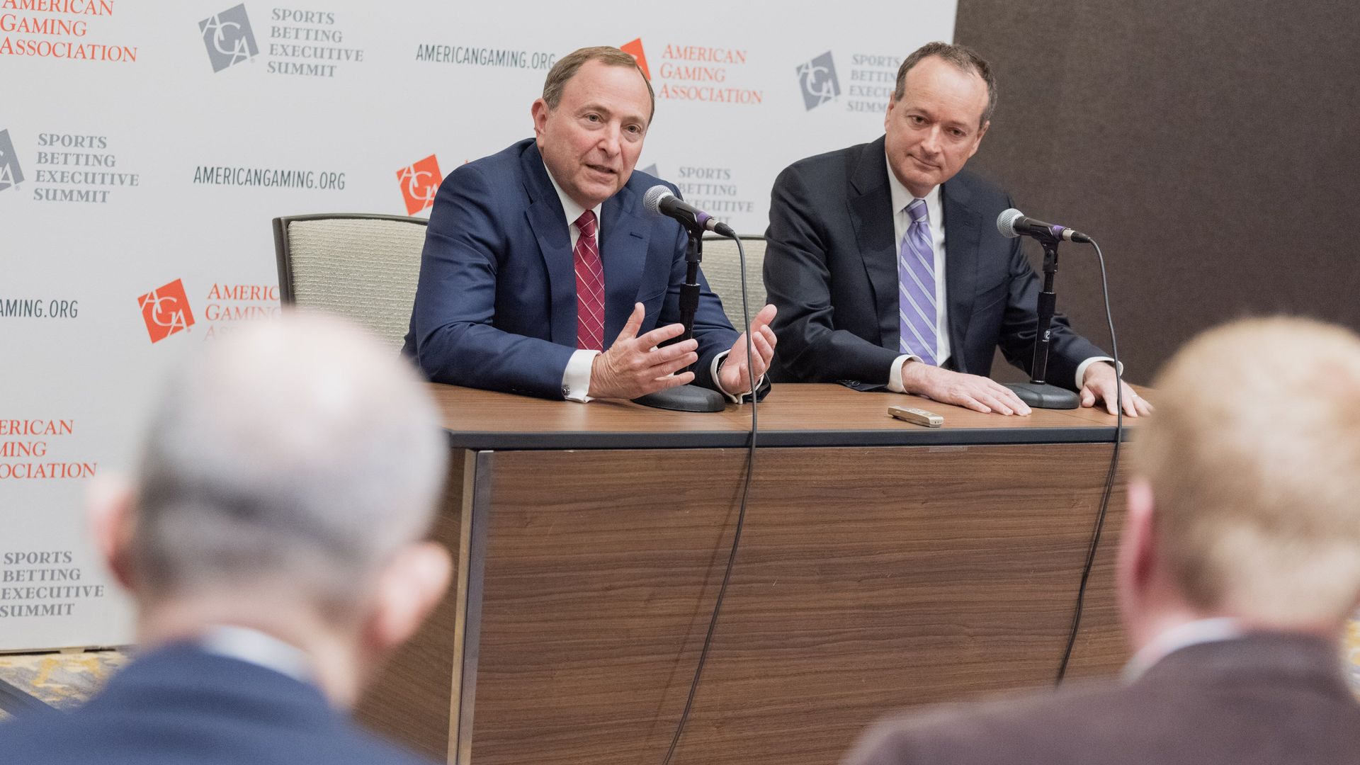 Gary Bettman and Joe Asher